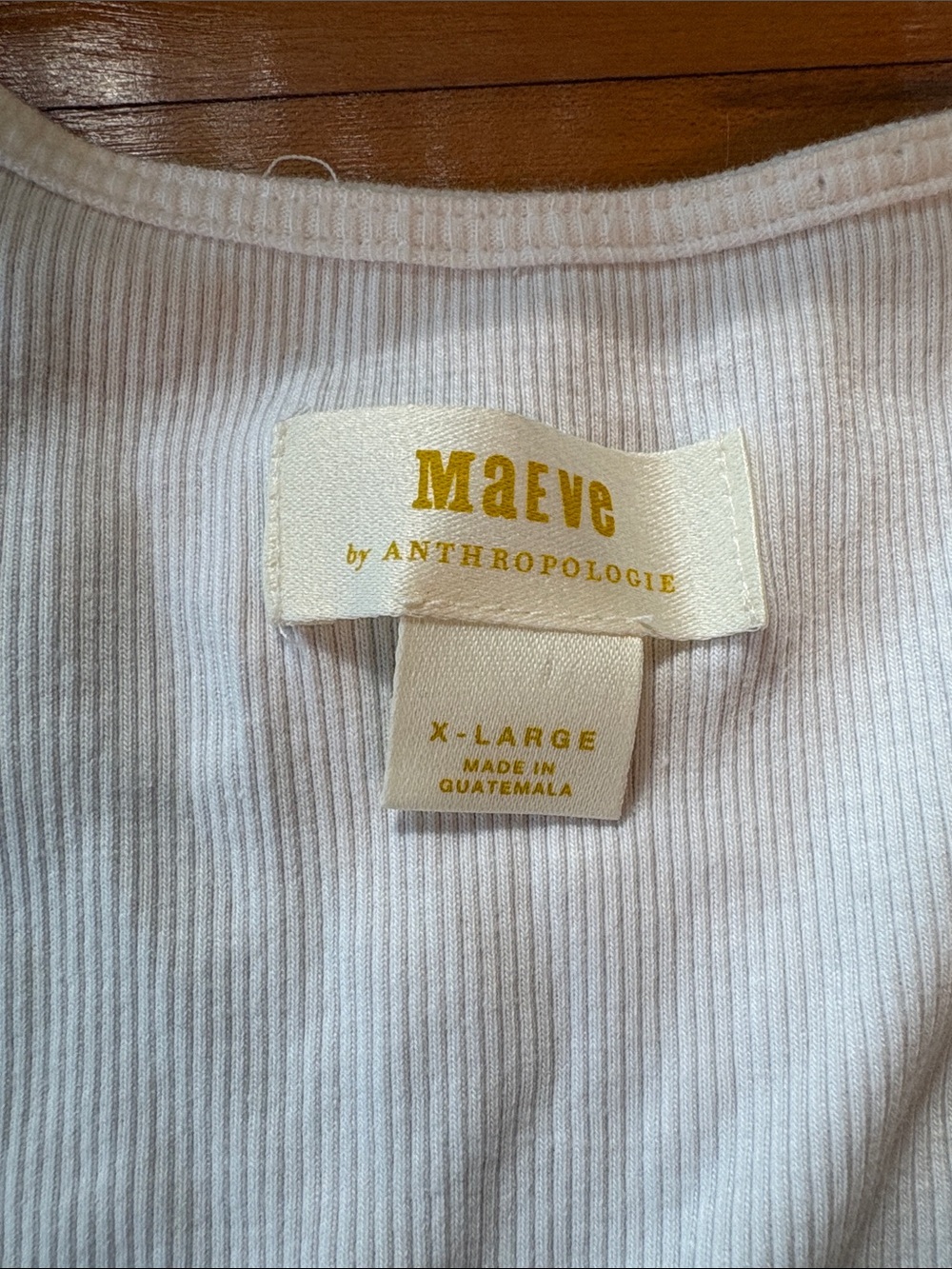 Maeve White Ribbed Square-Neck Tank - Picture 7 of 9
